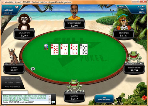 Full Tilt Poker Table